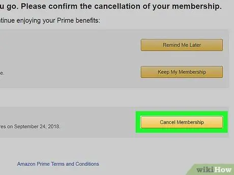 Cancelar Amazon Prime Step 5