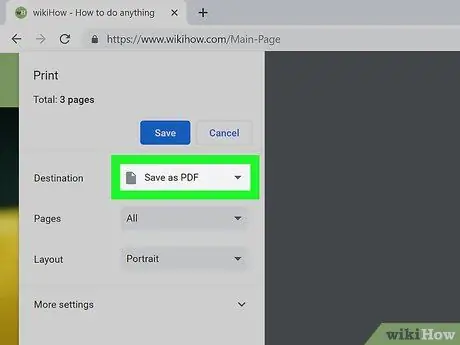 Speichern Sie eine Webseite als PDF in Google Chrome Schritt 5