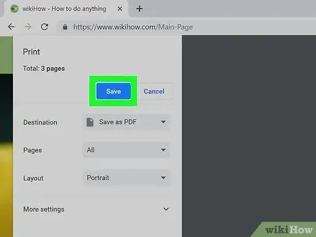 Salva una pagina Web come PDF in Google Chrome Passaggio 6