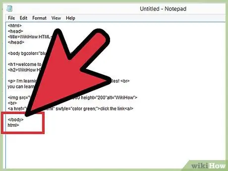 Create a Simple Webpage Using Notepad Step 13