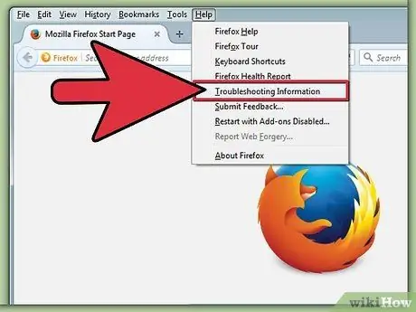 Återställ Firefox Steg 1