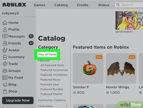 Få gratis saker på Roblox Steg 3