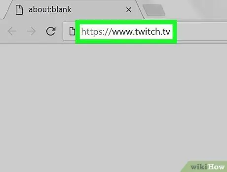 Domaćin na Twitch -u Korak 1