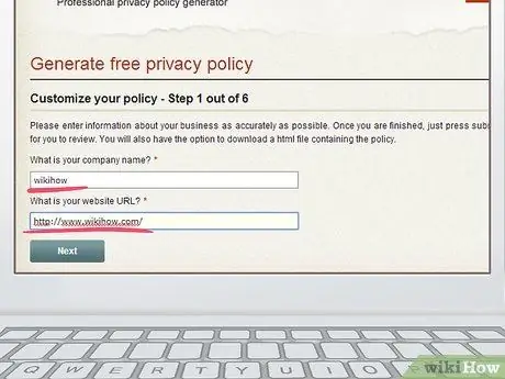 Lumikha ng isang Patakaran sa Privacy ng Website Hakbang 8