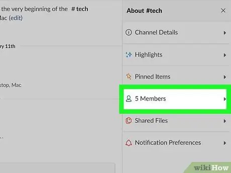 Ondoa Mtu kutoka kwa Slack Channel Hatua ya 5