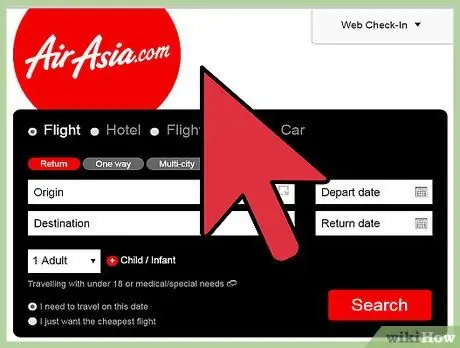 مرحله 1 رزرواسیون AirAsia را بررسی کنید