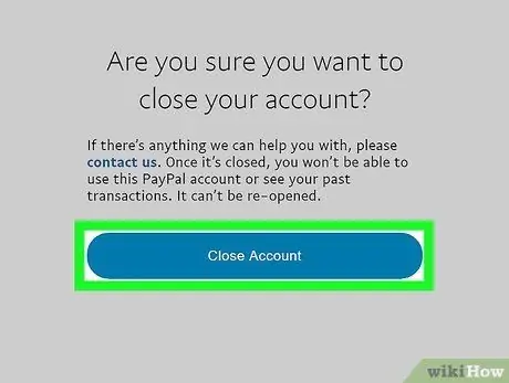 Suprimiu un compte de PayPal Pas 7