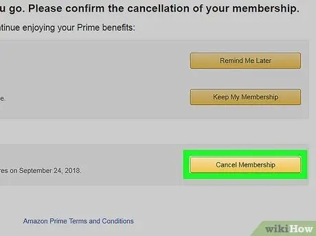 Cancelar uma etapa 15 de avaliação gratuita do Amazon Prime