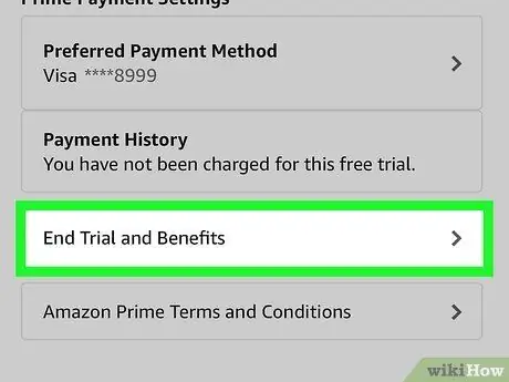 Kanselahin ang isang Amazon Prime Free Trial Hakbang 5