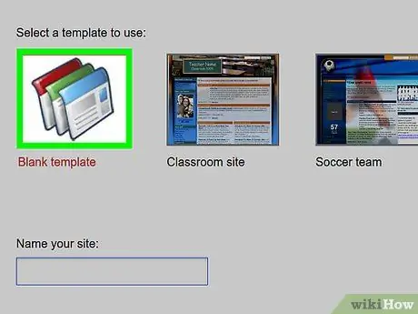 Δημιουργία ιστότοπου χρησιμοποιώντας ιστότοπους Google Βήμα 3