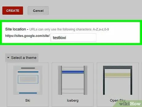 Izradite web stranicu pomoću Google web lokacija Korak 5