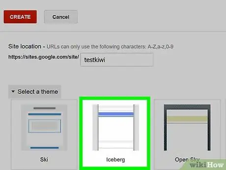 Creați un site web folosind Google Sites Pasul 6