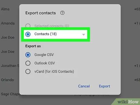 Restaurer les contacts Google Étape 8