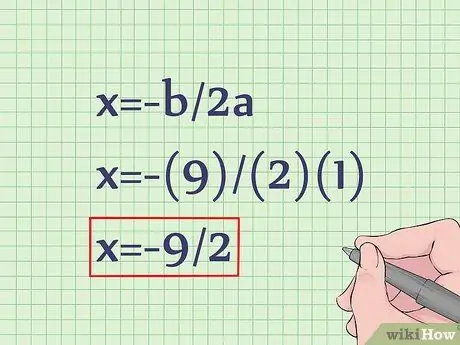 Nrhiav qhov Vertex ntawm Qhov Sib Piv Plaub Ntim Kauj Ruam 2