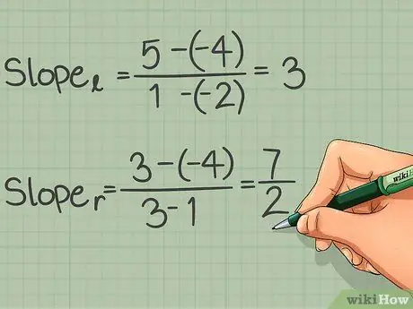 Déterminez si deux lignes sont parallèles Étape 3