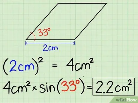 Calculate the Area of a Rhombus Step 7