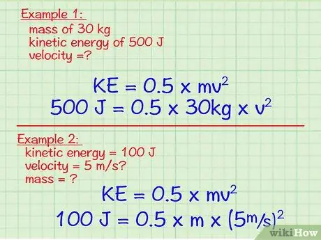 A kinetikus energia kiszámítása 8. lépés