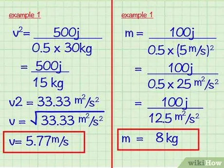 คำนวณพลังงานจลน์ ขั้นตอนที่ 9