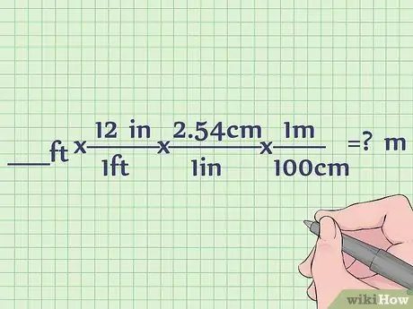 Convert Feet to Meters Step 4