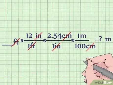 Konvertieren Sie Fuß in Meter Schritt 5