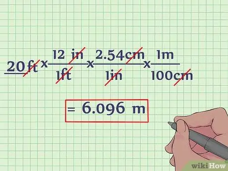 Hloov taw rau Meters Kauj Ruam 6