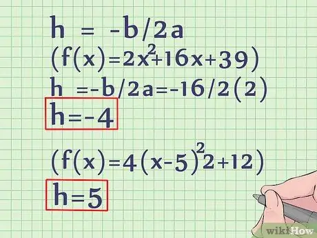 Pag-grap ng isang Quadratic Equation Hakbang 3