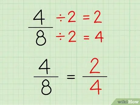 Trouver des fractions équivalentes Étape 2