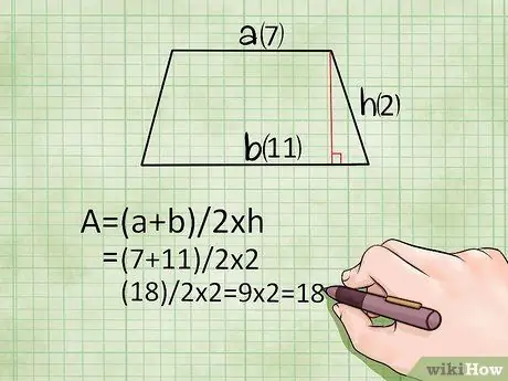 Nrhiav thaj tsam ntawm Quadrilateral Kauj Ruam 9