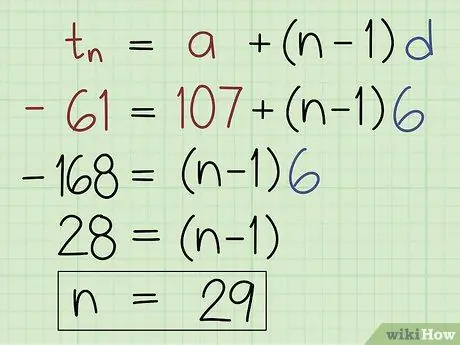 Tìm một số thuật ngữ trong dãy số học Bước 3