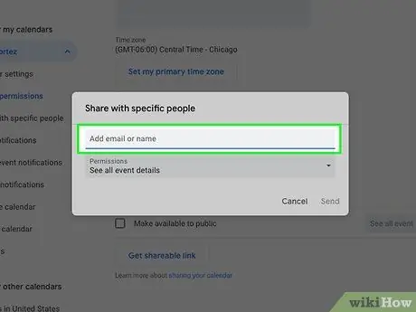 अपना Google कैलेंडर साझा करें चरण 6