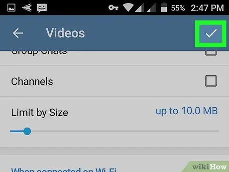 Stoor video's op Telegram op Android Stap 10