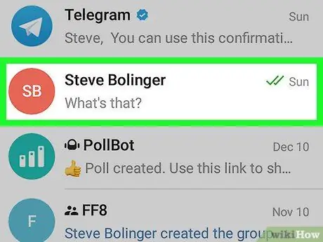 Stoor video's op Telegram op Android Stap 2