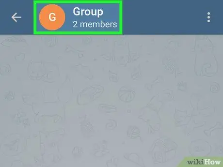 Obteniu l'enllaç de grup a Telegram a Android Pas 3