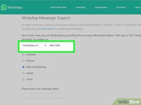 Comuníquese con el servicio de atención al cliente de WhatsApp Paso 10