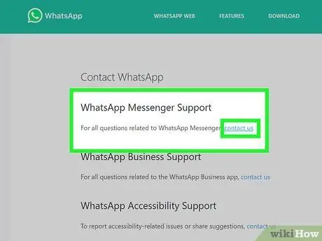 Contatta il servizio clienti di WhatsApp Passaggio 9