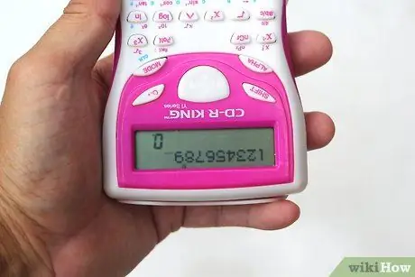 Escribir palabras con una calculadora paso 1