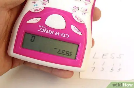 Escribir palabras con una calculadora paso 6