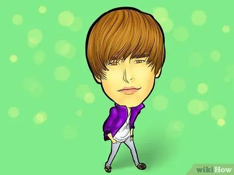 Joonista Justin Bieber 16. samm