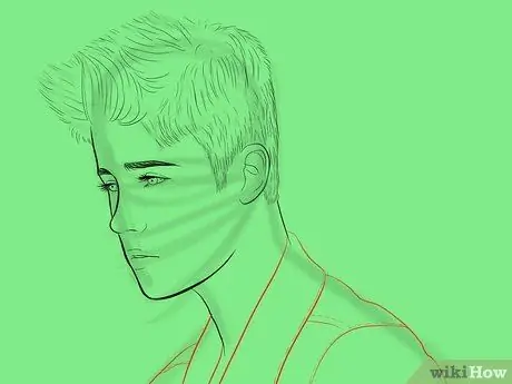 Draw Justin Bieber Step 30