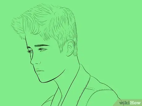 Draw Justin Bieber Step 31