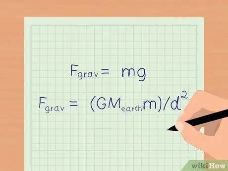 Calculer la force de gravité Étape 7