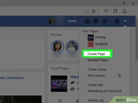 Crea una pagina Facebook Passaggio 17