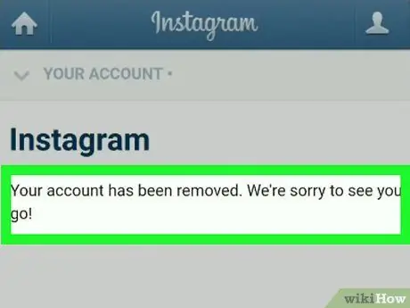 เปิดใช้งาน Instagram อีกครั้ง ขั้นตอนที่ 2