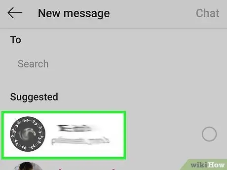 Ujumbe wa moja kwa moja kwenye Instagram Hatua ya 4