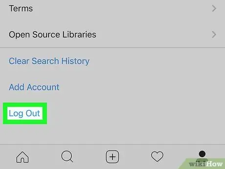 قم بتسجيل الخروج من Instagram الخطوة 4