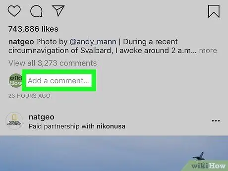 Kommenteerige ja kustutage Instagrami fotode kommentaare 3. samm