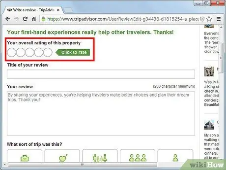 Escriba una reseña en TripAdvisor Paso 3