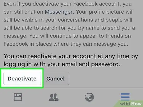 Een Facebook-account deactiveren Stap 12