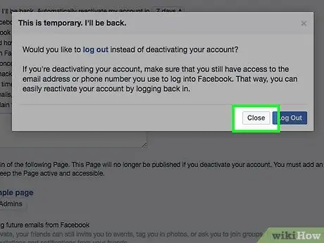 Deactivate a Facebook Account Step 22