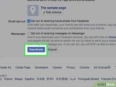 Facebook hesabını deaktiv edin Adım 24